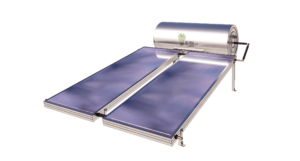 Solar collector with two solar panels